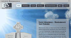 Desktop Screenshot of eaglememorials.com